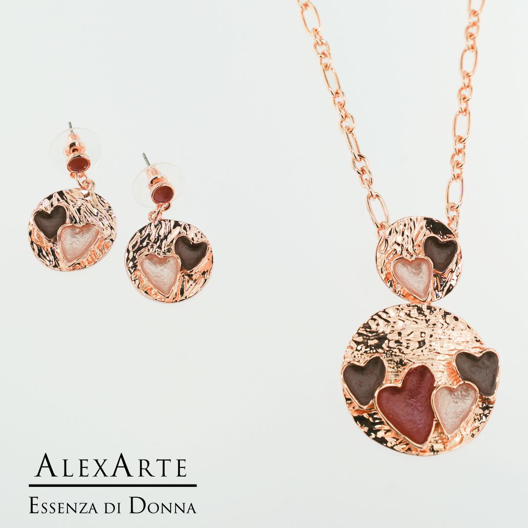 Parure Oro Rosa Passion - Heart