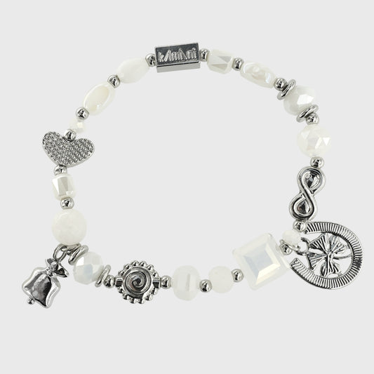 Bracciale Kamani con Charms "Luck" Collezione Cigno