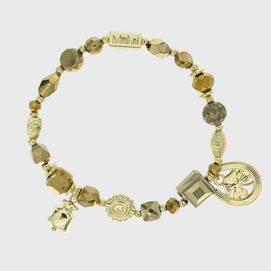 Bracciale Kamani con Charms "Luck" Collezione Cometa