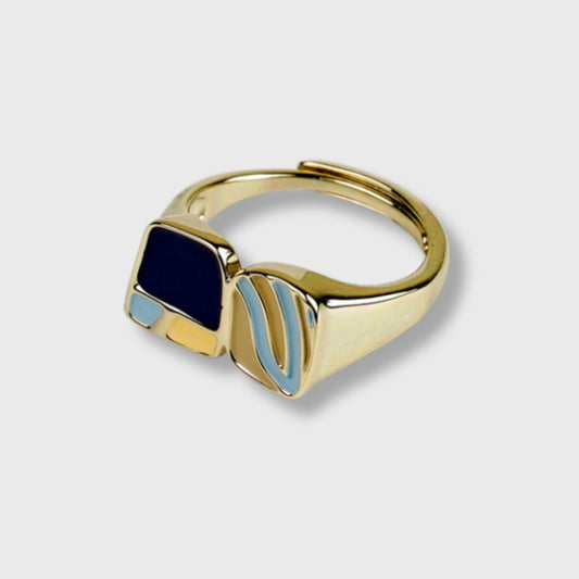 Anello  Placcato Oro Giallo Donna "Blue" Picasso | AlexArte