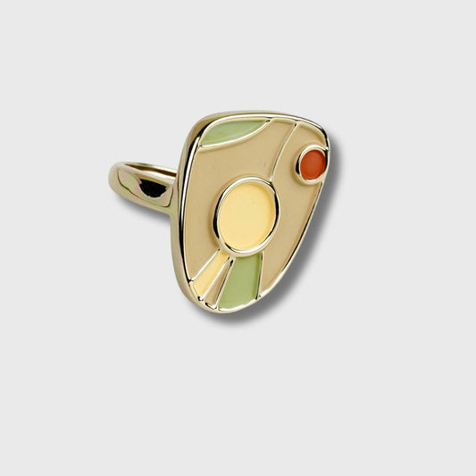 Anello  Placcato Oro Giallo Donna "Pastel Red" Picasso | AlexArte