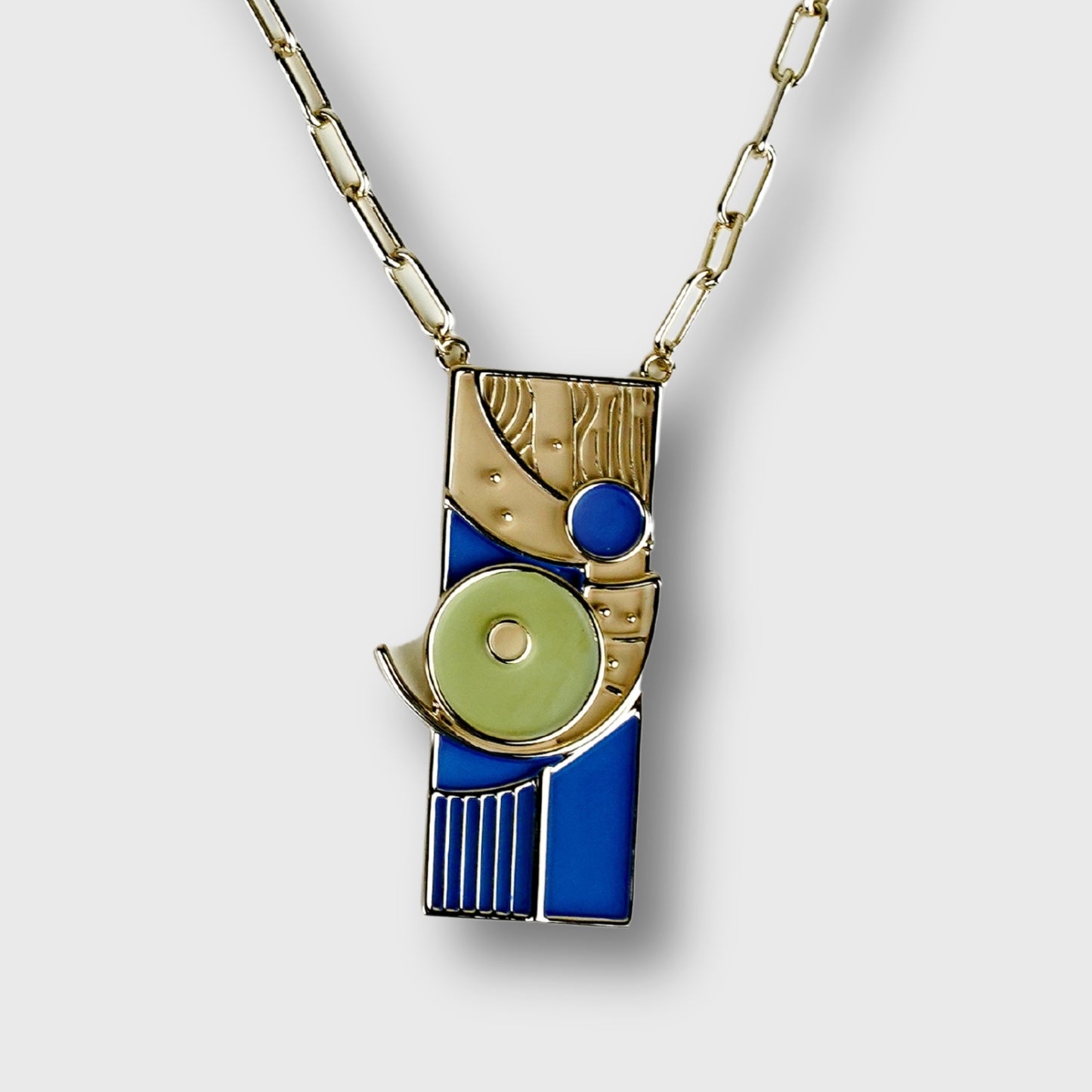 Collana Placcata Oro Giallo Donna Fantasia Abstract Picasso | AlexArte