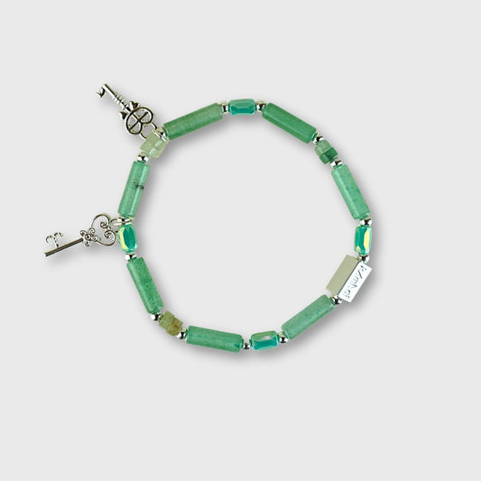 Bracciale Kamani con Charms "Key" Mint