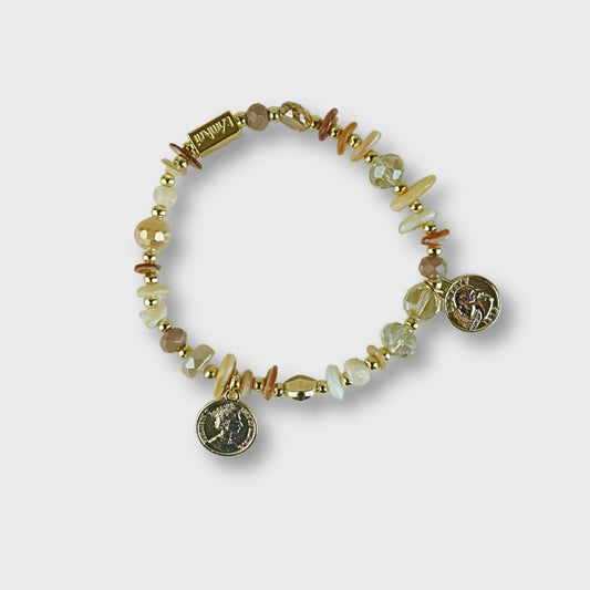 Bracciale Kamani con Charms "Coin" Brownie