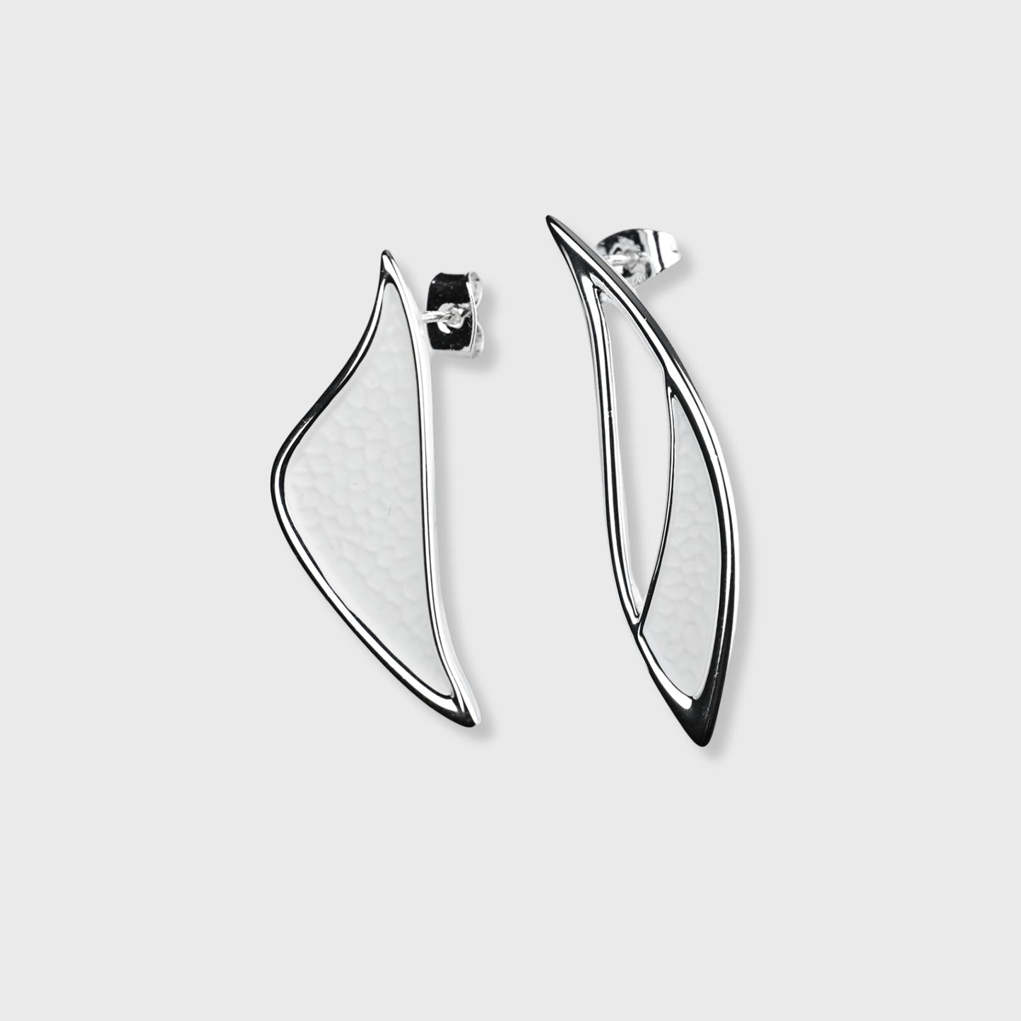 Orecchini Placcati Argento Donna Fantasia Delicate White | AlexArte